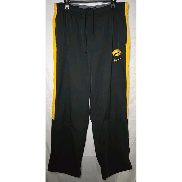 Iowa Hawkeyes Nike Storm-Fit Track Jogger Pants Sweats, Sz XXL, Black/Gold - Picture 1 of 11
